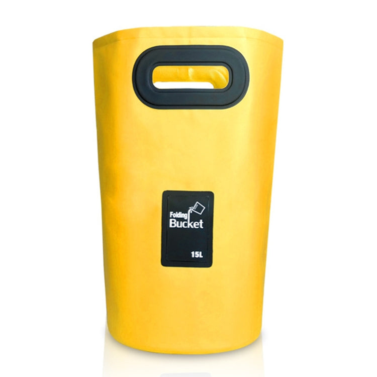Outdoor Portable Folding Sink PVC Collapsible Bucket, Capacity: 15L