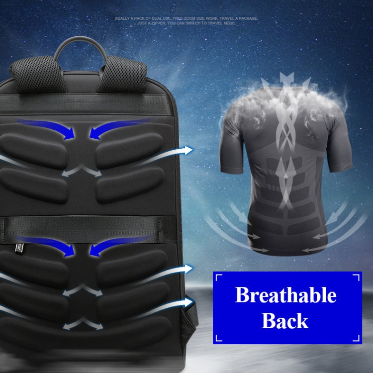 Bopai Anti-theft Waterproof Leathar Laptop Backpack
