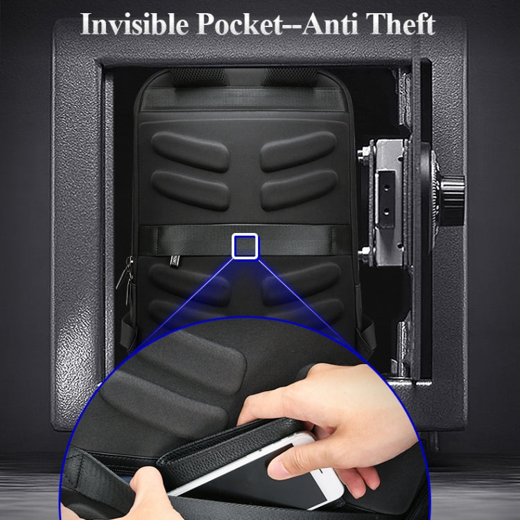 Bopai Anti-theft Waterproof Leathar Laptop Backpack