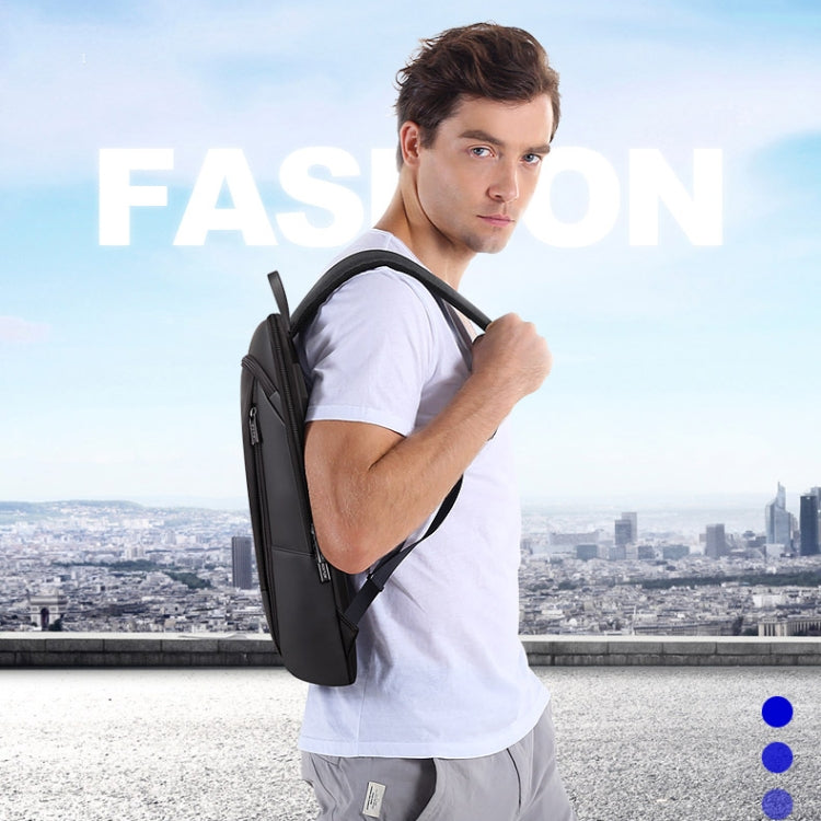 Bopai Anti-theft Waterproof Leathar Laptop Backpack