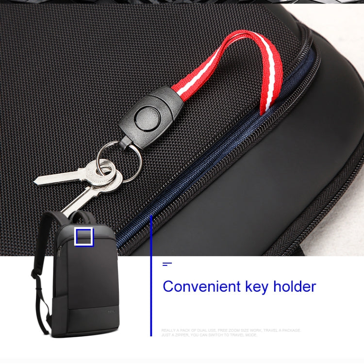 Bopai Anti-theft Waterproof Leathar Laptop Backpack