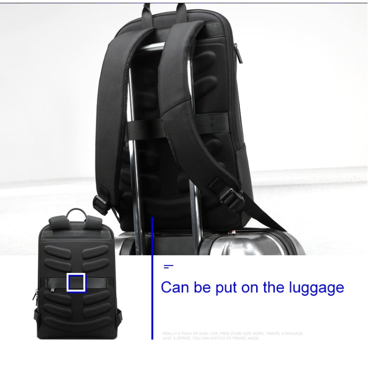Bopai Anti-theft Waterproof Leathar Laptop Backpack