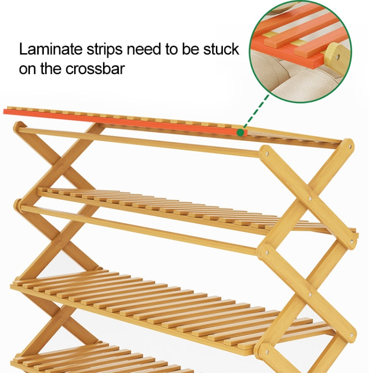 100CM 6-Layer Collapsible Solid Wood Potted Planting Shelves
