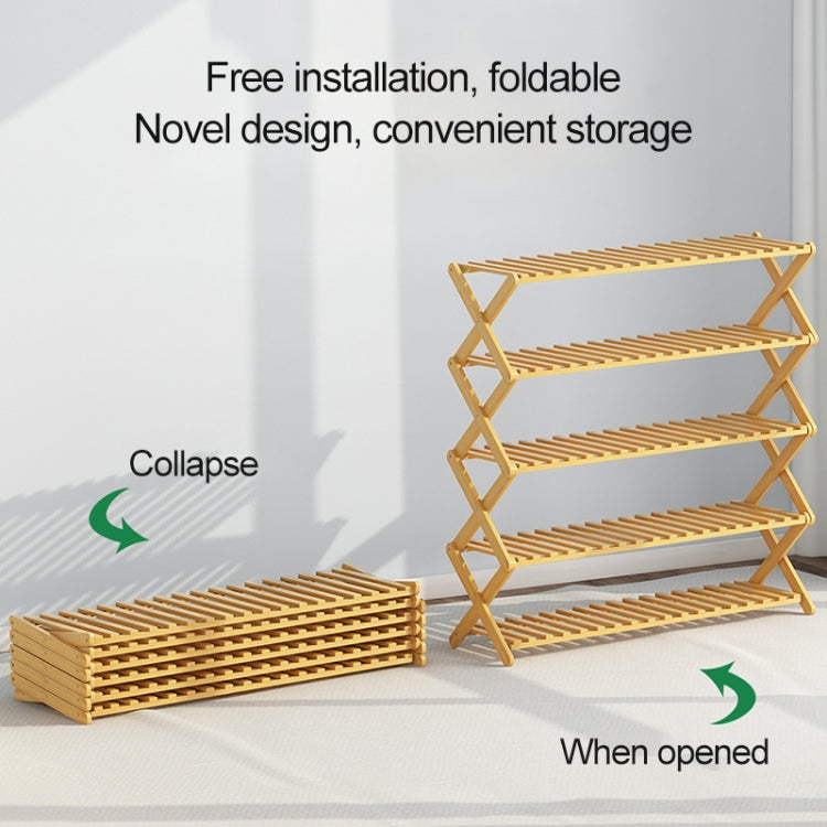 100CM 6-Layer Collapsible Solid Wood Potted Planting Shelves