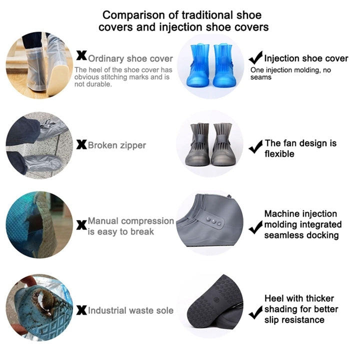 Integrated PVC Waterproof Non-slip Shoe Cover