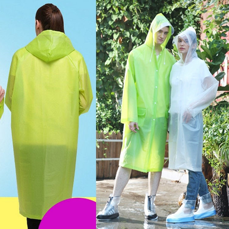 Adult Lightweight EVA Transparent Frosted Raincoat