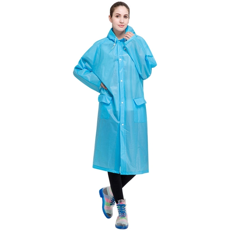 Adult Lightweight EVA Transparent Frosted Raincoat