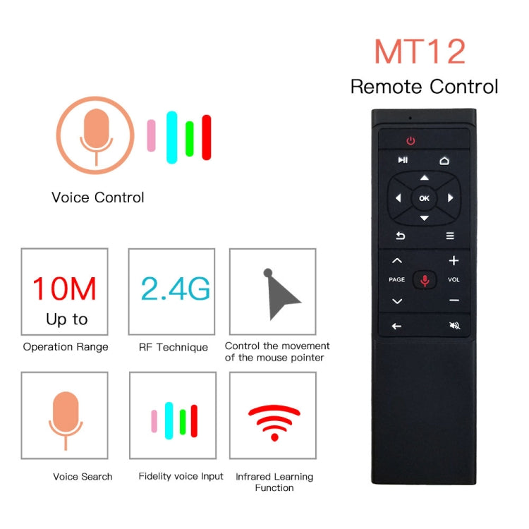 MT12 2.4G Air Mouse Remote Control
