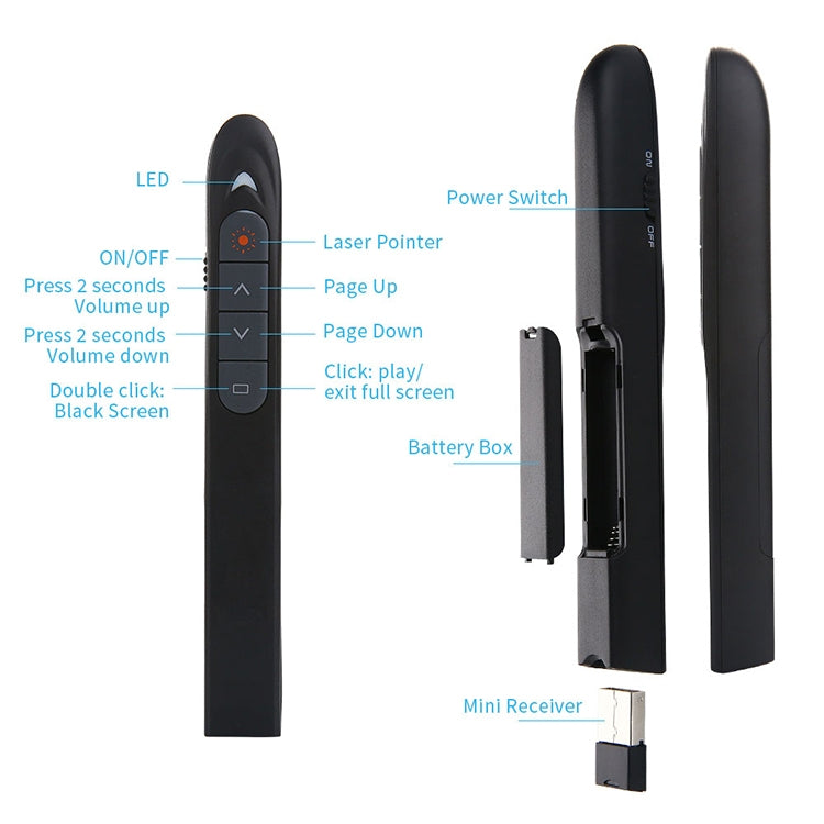 XM930 2.4GHz Wireless Laser PowerPoint Page Turning Pen