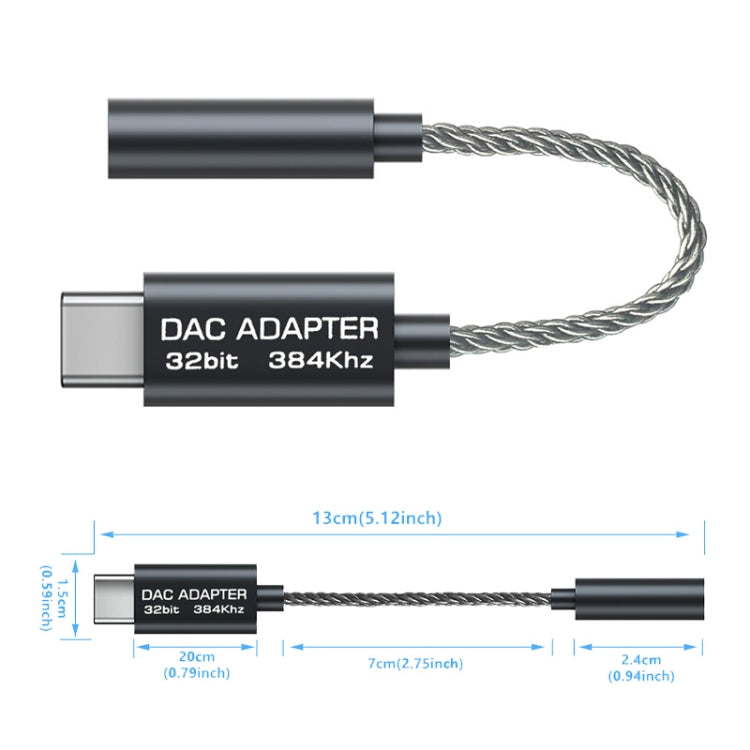 TA12-R2 Type-C to 3.5mm Audio Earphone Adapter