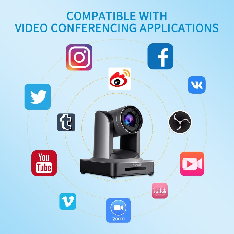 20X Optical Zoom Live Streaming PTZ Camera