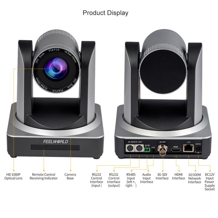 20X Optical Zoom Live Streaming PTZ Camera