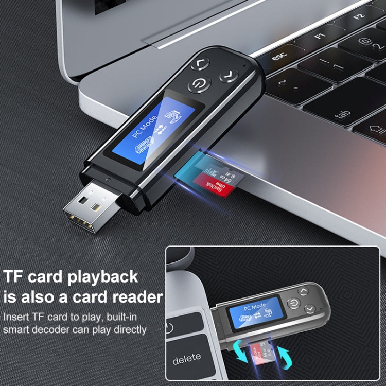 K15-Pro 2 in 1 USB Car Bluetooth Receiver Transmitter