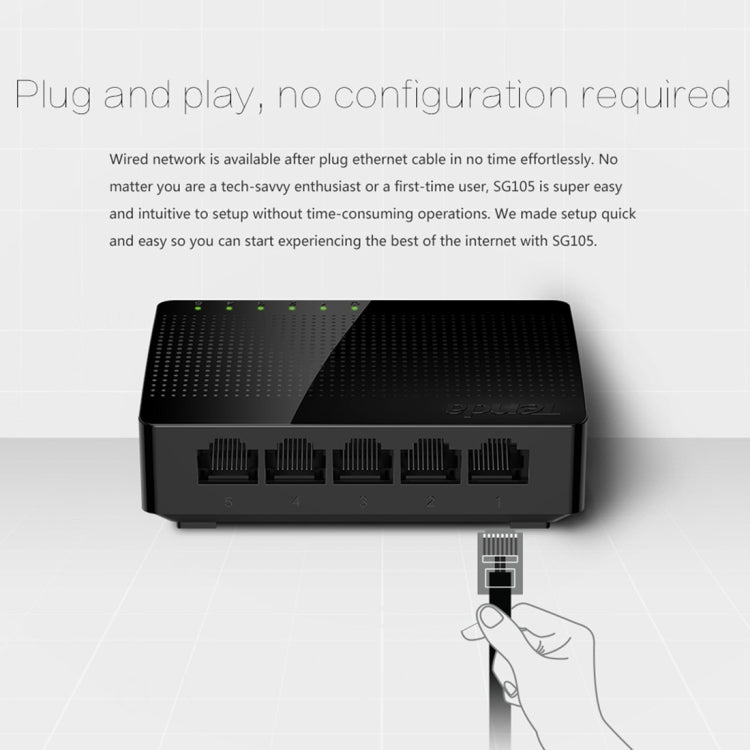 Tenda SG105 1000Mpbs Fast Gigabit Ethernet Network Switch