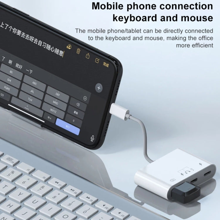 S-221 3 in 1 8 Pin to USB-C / Type-C Adapter