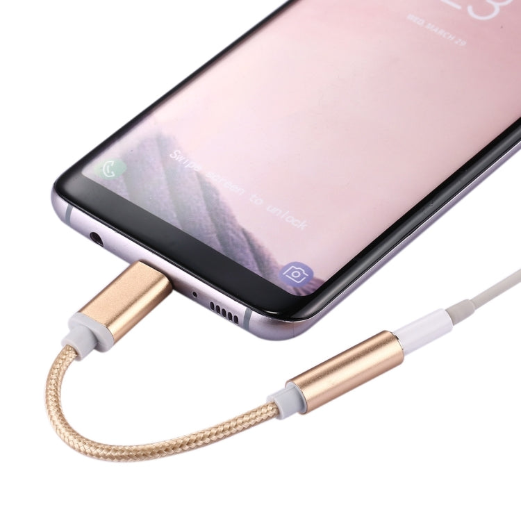 Type-C to 3.5mm Weave Texture Audio Adapter