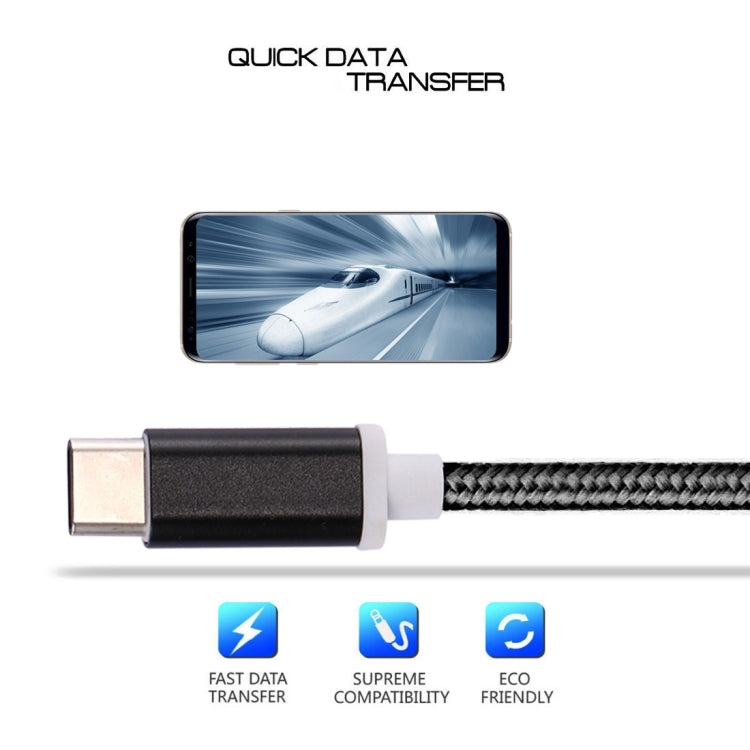 Type-C to 3.5mm Weave Texture Audio Adapter