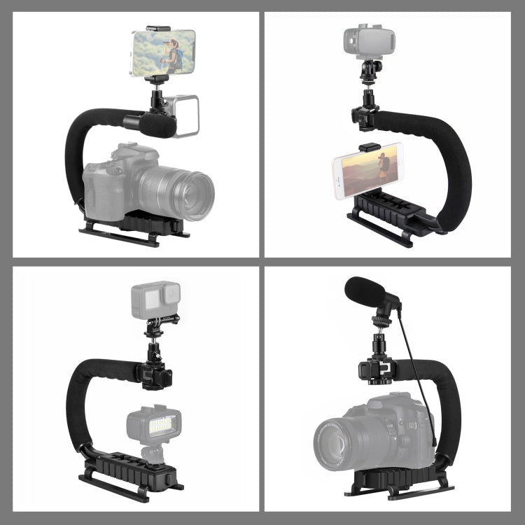 U/C Shape Handheld DV Bracket Stabilizer + Microphone