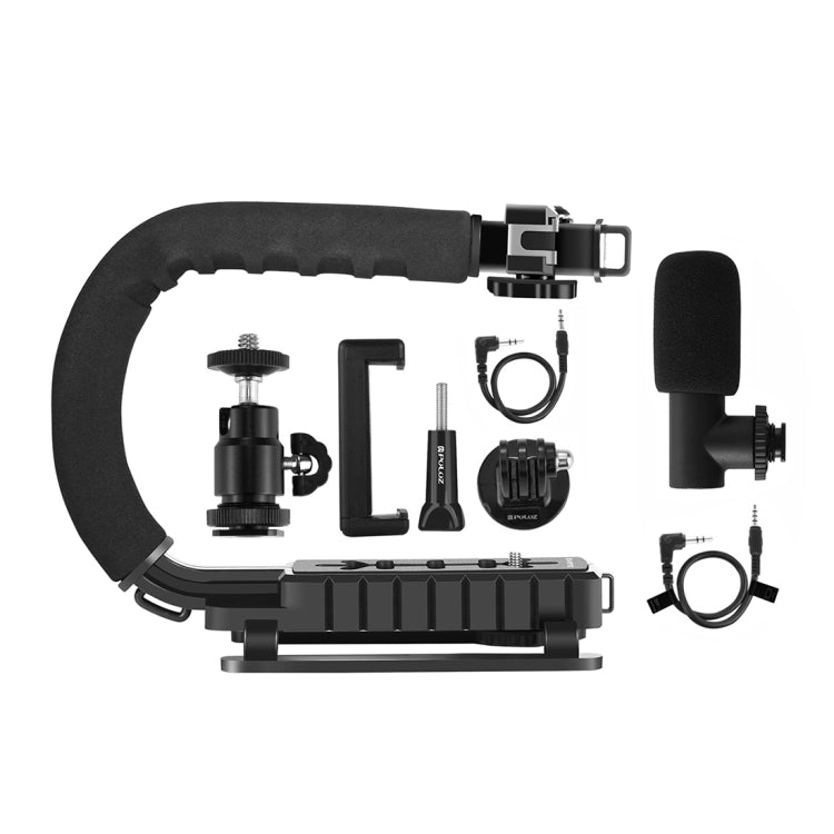 U/C Shape Handheld DV Bracket Stabilizer + Microphone