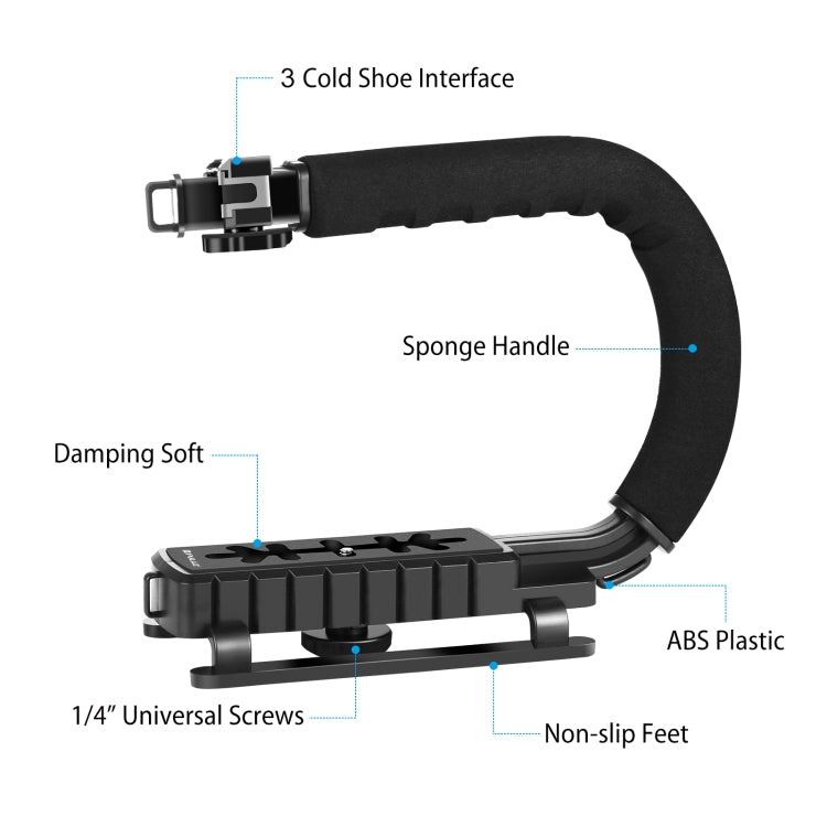 U/C Shape Handheld DV Bracket Stabilizer Light Kit