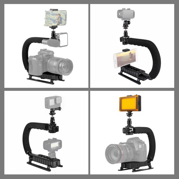 U/C Shape Handheld DV Bracket Stabilizer Light Kit