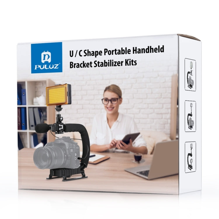 U/C Shape Handheld DV Bracket Stabilizer Light Kit