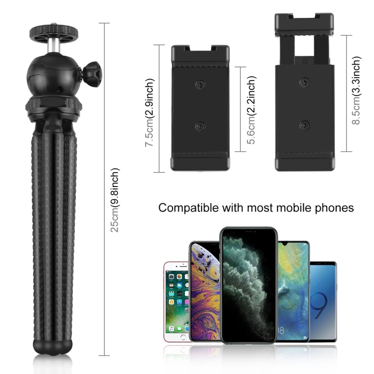 Mini Octopus Flexible Tripod Holder with Phone Clamp