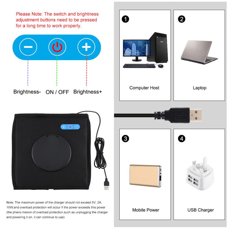 PULUZ 25cm Folding Photo Lighting Studio + Shadowless Light