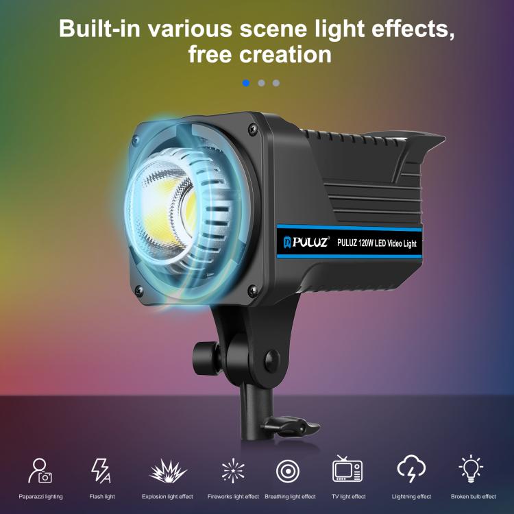 PULUZ 120W Studio Light Softbox Photography Kit