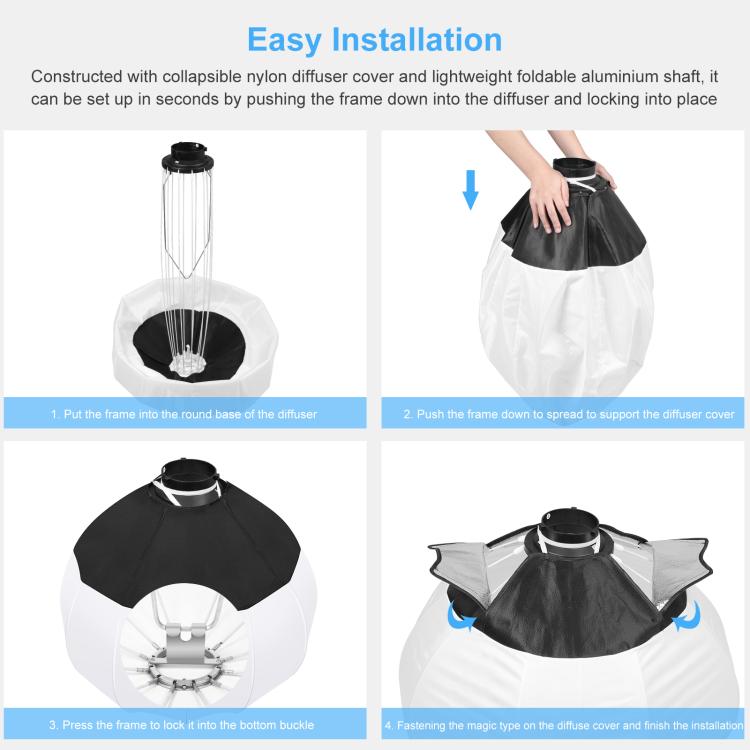 PULUZ 120W Studio Light Softbox Photography Kit