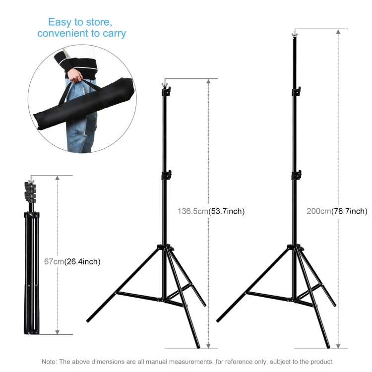 PULUZ 2x2m Photo Studio Background Support Stand