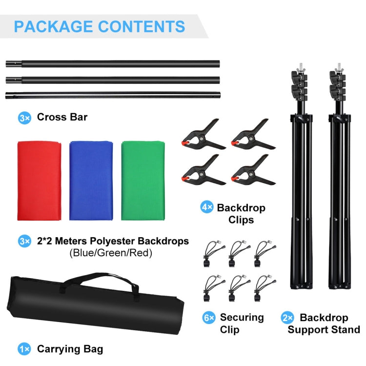 PULUZ 2x2m Photo Studio Background Support Stand