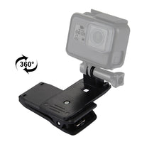 360 Degree Rotating Backpack Hat Rec-mounts for GoPro