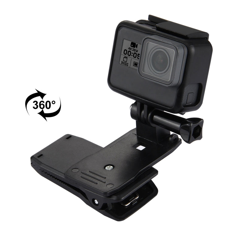360 Degree Rotating Backpack Hat Rec-mounts for GoPro