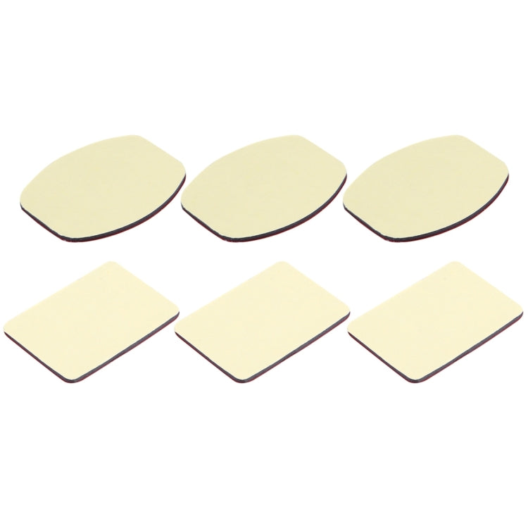 3 Flat Stickers + 3 Curved Stickers for GoPro