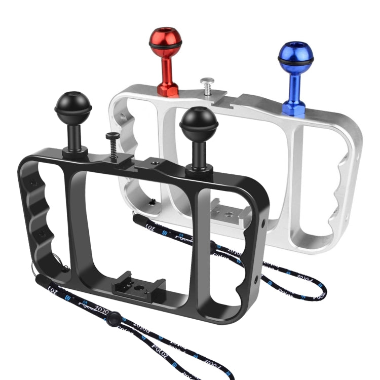 Dual Handheld Diving Light Arm Aluminum Mount for GoPro