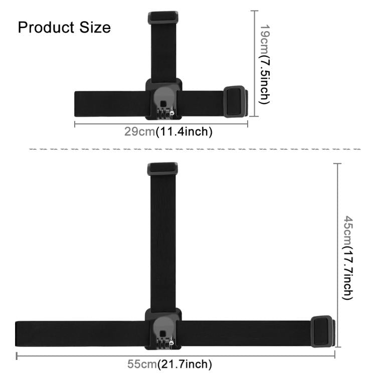 Elastic Mount Belt Adjustable Head Strap for GoPro