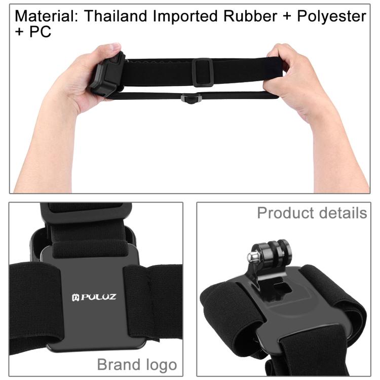 Elastic Mount Belt Adjustable Head Strap for GoPro
