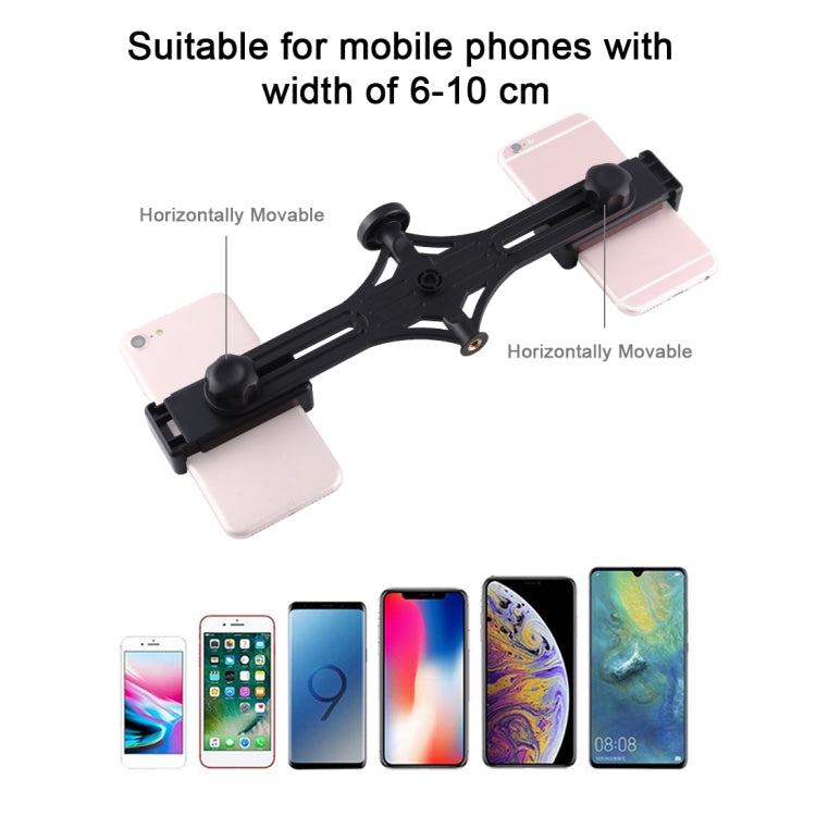Live Broadcast Dual Phone Brackets Horizontal Holder