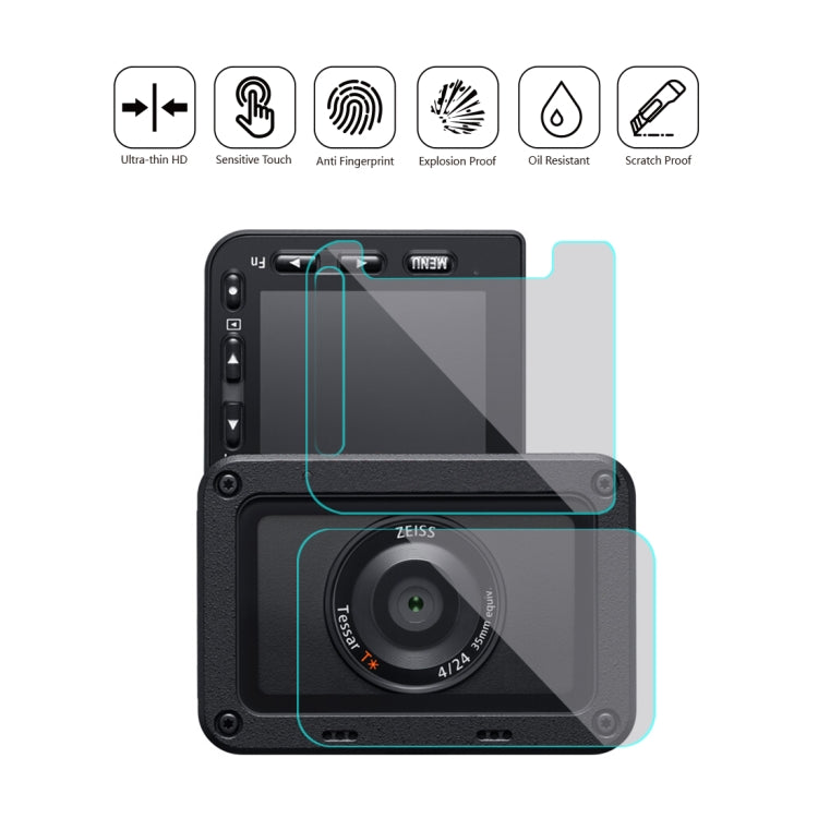 Front Lens and Back LCD AF HD Film for Sony RX0 II / RX0