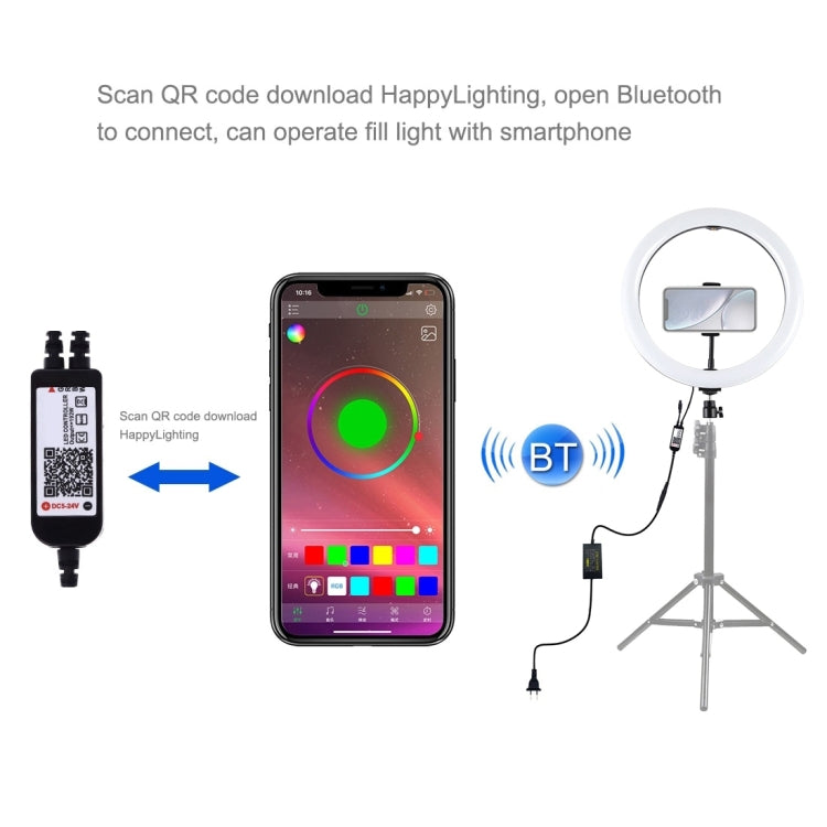 11.8 inch 30cm RGB Dimmable LED Ring Light