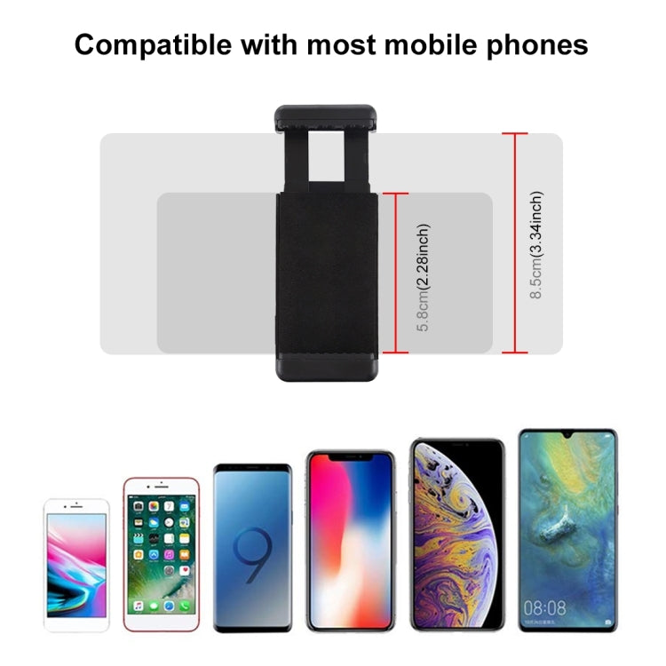 1/4 inch Screw Thread Cold Shoe Mount with Phone Clamp