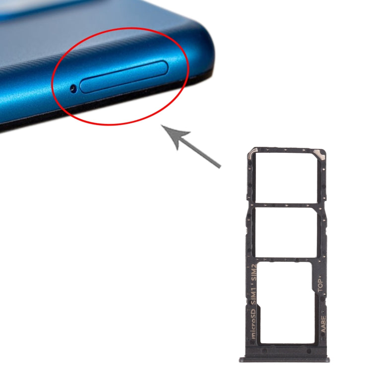 SIM Card Tray+Micro SD Card Tray for Samsung Galaxy A12