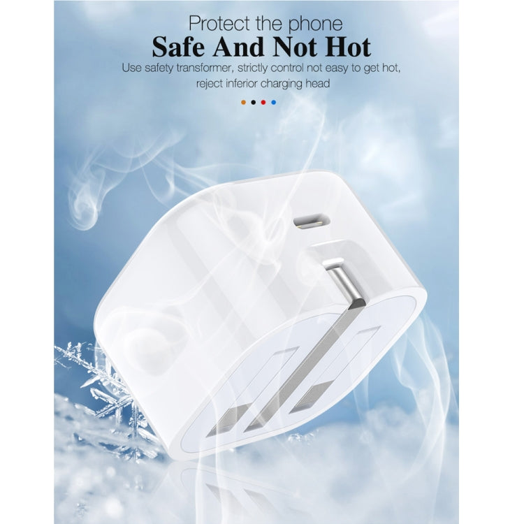 20W PD 3.0 Type-C / USB-C Interface Travel Charger, UK Plug