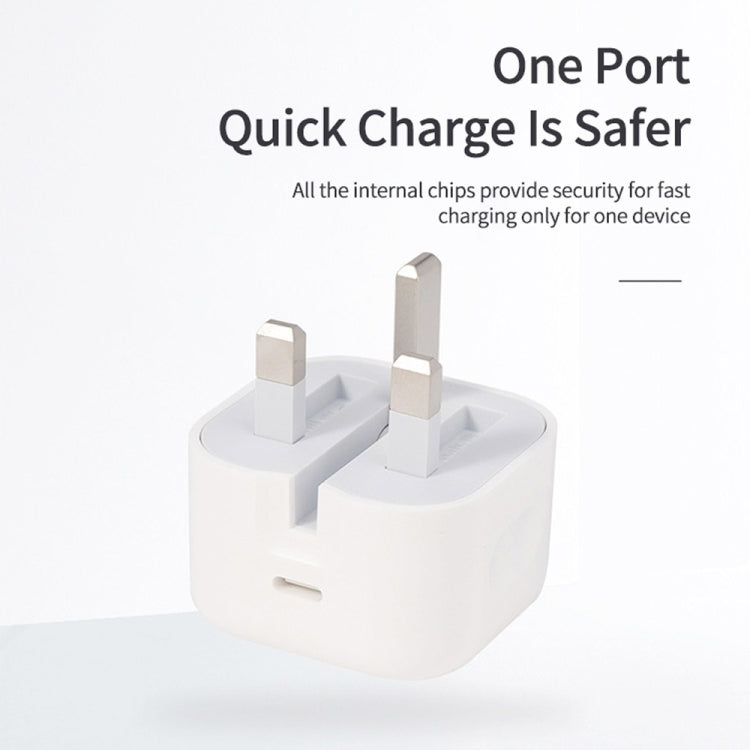 20W PD 3.0 Type-C / USB-C Interface Travel Charger, UK Plug