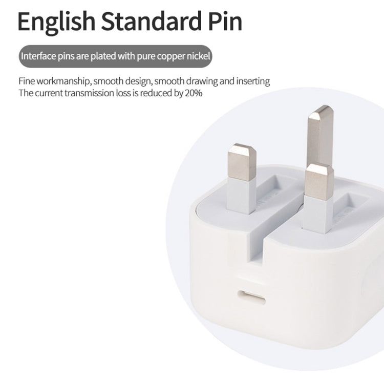 20W PD 3.0 Type-C / USB-C Interface Travel Charger, UK Plug