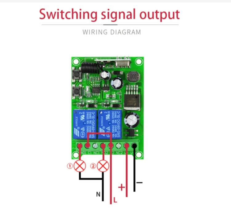 DC 12V 24V 48V Remote Control Switch