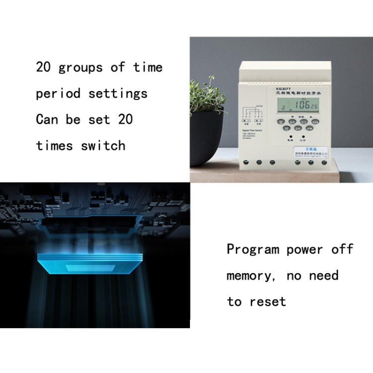 KG317T 380V Microcomputer Time-controlled Switch