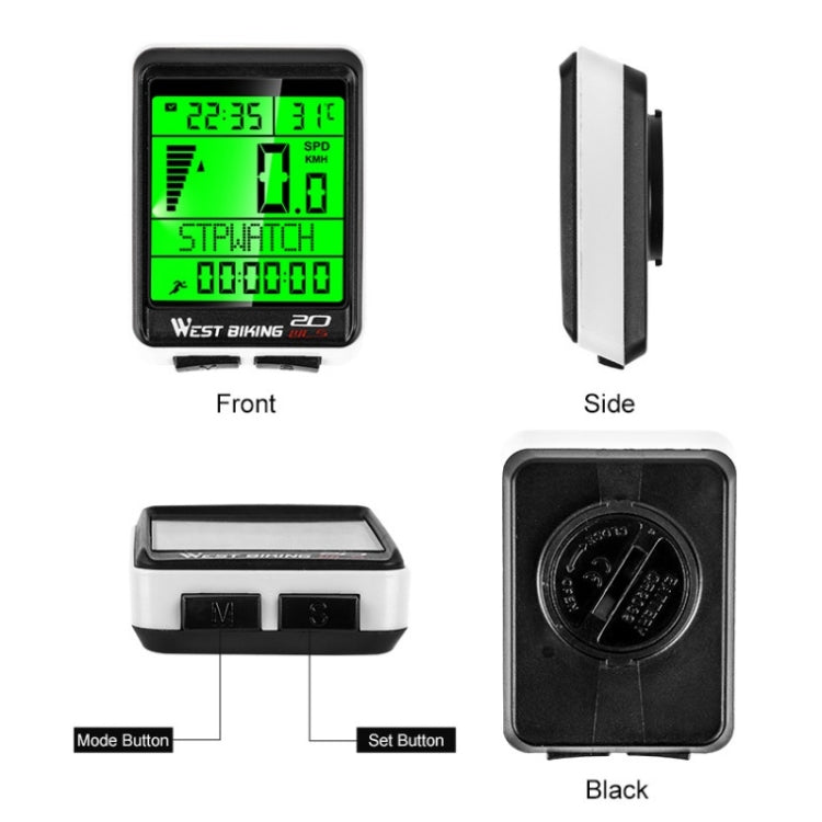 WEST BIKING Mountain Bike Wireless Code Meter