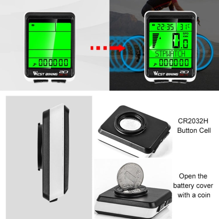 WEST BIKING Mountain Bike Wireless Code Meter